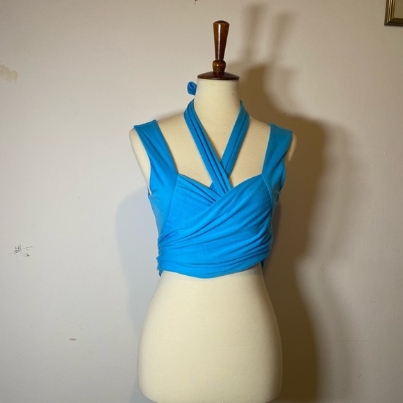 COPY - Cider Blue Wrap Top - Picture 8 of 15